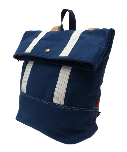 WEGO（ウィゴー）の「WEGO/キャンバスリュック（バックパック/リュック・メンズ・ホワイト/ブラック/ネイビー・FREE）」の4枚目の写真