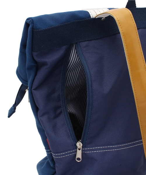 WEGO（ウィゴー）の「WEGO/キャンバスリュック（バックパック/リュック・メンズ・ホワイト/ブラック/ネイビー・FREE）」の10枚目の写真