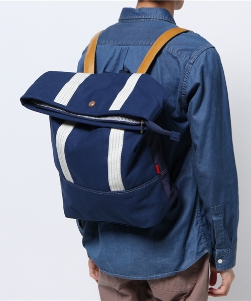 WEGO（ウィゴー）の「WEGO/キャンバスリュック（バックパック/リュック・メンズ・ホワイト/ブラック/ネイビー・FREE）」の14枚目の写真