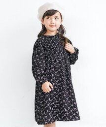 apres les cours | 花柄シャーリングワンピース(ワンピース)