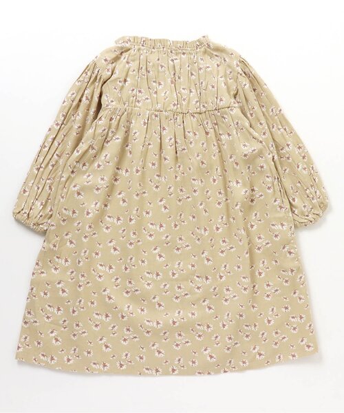 apres les cours(アプレレクール)の「花柄シャーリングワンピース(ワンピース・キッズ・ベージュ/ブラック・80/100/110/120/140/90/130)」の9枚目の写真
