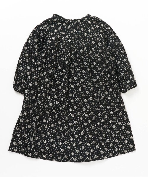 apres les cours(アプレレクール)の「花柄シャーリングワンピース(ワンピース・キッズ・ベージュ/ブラック・80/100/110/120/140/90/130)」の10枚目の写真