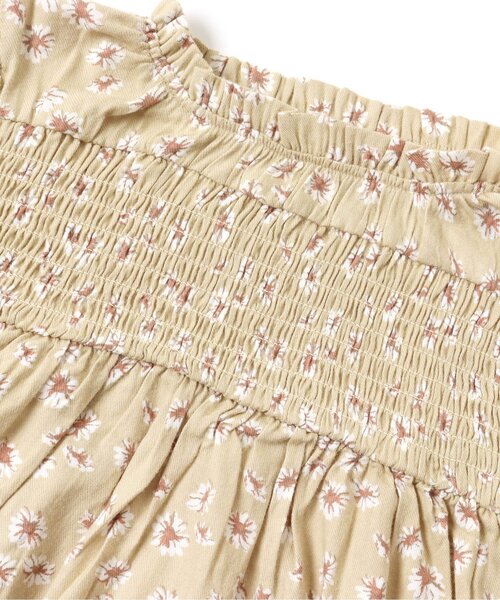 apres les cours(アプレレクール)の「花柄シャーリングワンピース(ワンピース・キッズ・ベージュ/ブラック・80/100/110/120/140/90/130)」の12枚目の写真