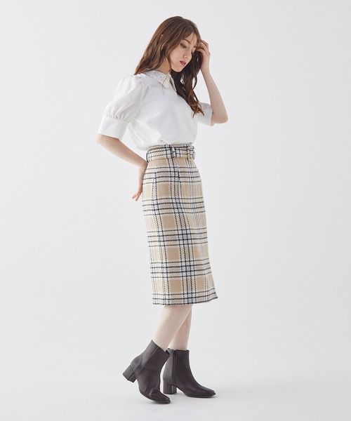 BE RADIANCE(ビーラディエンス)の「衿刺繍デシンブラウス(シャツ/ブラウス・レディース・オフホワイト/ラベンダー/ミント・FREE)」の9枚目の写真