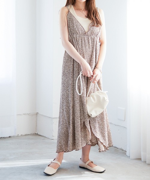 Heather（ヘザー）の「ファインプリーツキャミワンピース 237208