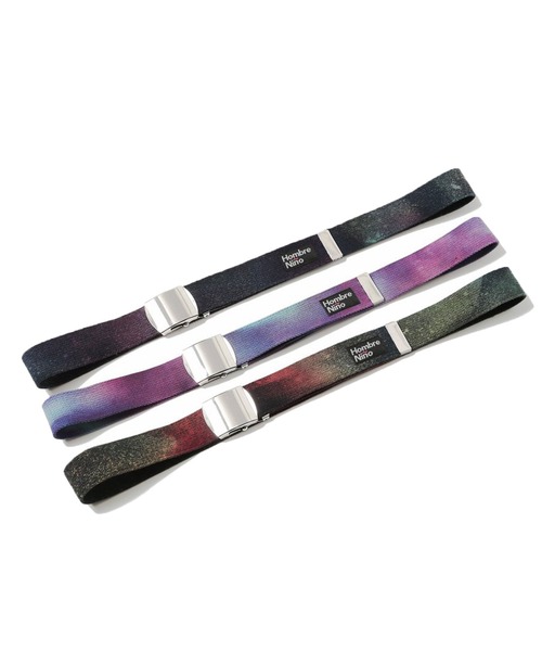 Hombre Nino(オンブレニーニョ)の「Hombre Nino TIE DYE BELT HN0212-AC0003(ベルト・メンズ・パープル/ネイビー/レッド・FREE)」の4枚目の写真
