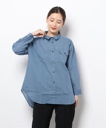 Samansa Mos2 | 柄アソート衿ワイヤーシャツ(シャツ/ブラウス)