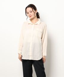 Samansa Mos2 | 柄アソート衿ワイヤーシャツ(シャツ/ブラウス)