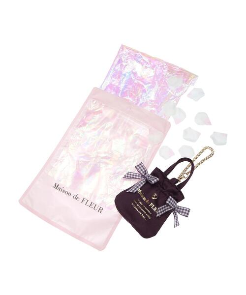 メゾンドフルール　メゾピアノコラボ　サイドリボントートバッグ＋チャーム Maison de FLEUR（メゾンドフルール）の「キラキラ ミニダブル