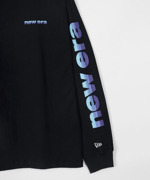 NEW ERA（ニューエラ）の「【NEW　ERA/ニューエラ】3-Toneロゴ 袖プリント長袖Tシャツ/ビッグシルエット/ブラック（Tシャツ/カットソー・メンズ・ブラック・XL/M/L）」の7枚目の写真