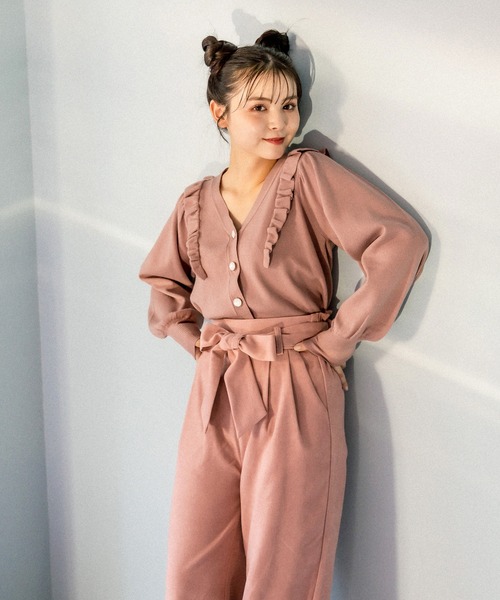 OLIVE des OLIVE(オリーブデオリーブ)の「天使のカーディガン(カーディガン/ボレロ・レディース・アイボリー/ピンク系その他/ラベンダー/ミント/ブラウン・FREE)」の5枚目の写真