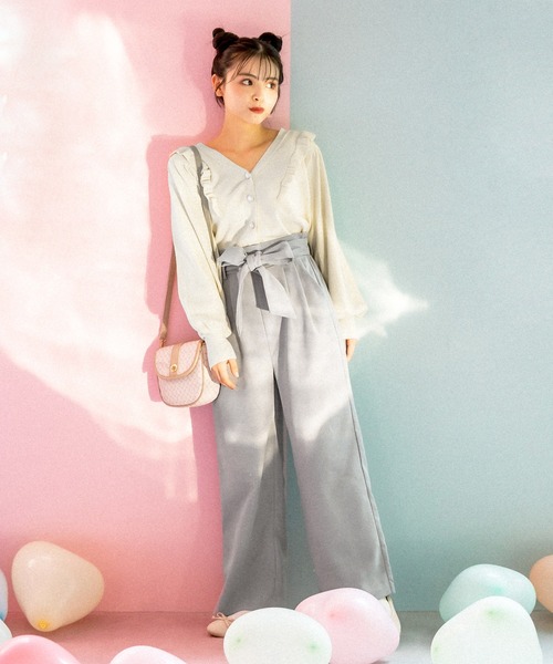 OLIVE des OLIVE(オリーブデオリーブ)の「天使のカーディガン(カーディガン/ボレロ・レディース・アイボリー/ピンク系その他/ラベンダー/ミント/ブラウン・FREE)」の16枚目の写真