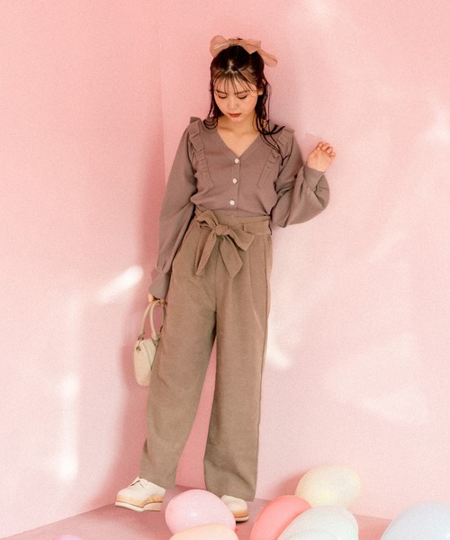 OLIVE des OLIVE(オリーブデオリーブ)の「天使のカーディガン(カーディガン/ボレロ・レディース・アイボリー/ピンク系その他/ラベンダー/ミント/ブラウン・FREE)」の20枚目の写真