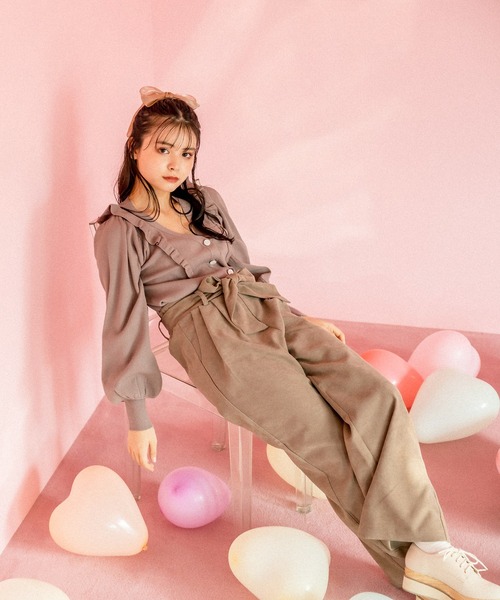 OLIVE des OLIVE(オリーブデオリーブ)の「天使のカーディガン(カーディガン/ボレロ・レディース・アイボリー/ピンク系その他/ラベンダー/ミント/ブラウン・FREE)」の22枚目の写真