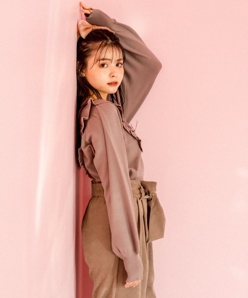 OLIVE des OLIVE(オリーブデオリーブ)の「天使のカーディガン(カーディガン/ボレロ・レディース・アイボリー/ピンク系その他/ラベンダー/ミント/ブラウン・FREE)」の11枚目の写真