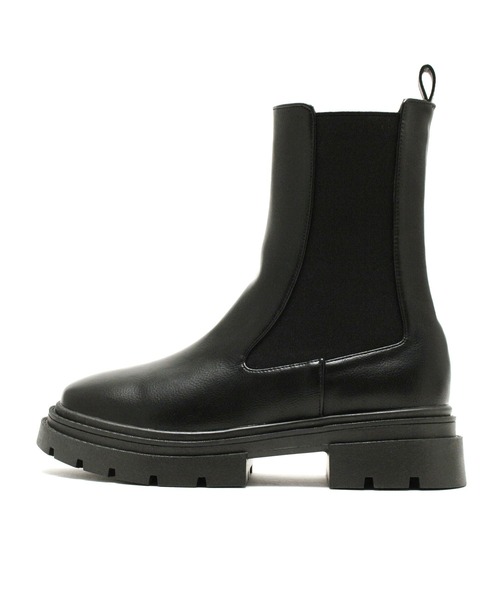 grandfleur（グランドフルール）の「厚底トラックソールサイドゴアブーツ/ミドルブーツ（ブーツ・レディース・ブラック・LL/3L/S/M/L）」の7枚目の写真