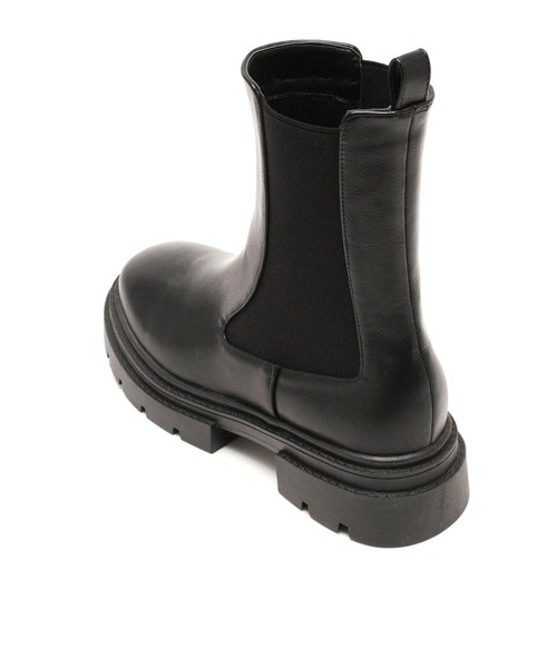 grandfleur（グランドフルール）の「厚底トラックソールサイドゴアブーツ/ミドルブーツ（ブーツ・レディース・ブラック・LL/3L/S/M/L）」の11枚目の写真