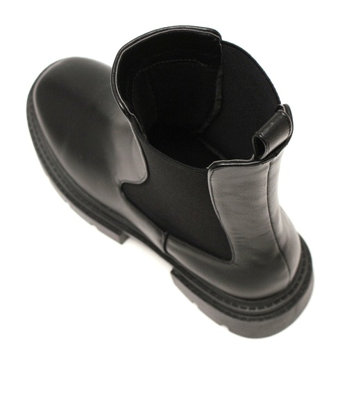 grandfleur（グランドフルール）の「厚底トラックソールサイドゴアブーツ/ミドルブーツ（ブーツ・レディース・ブラック・LL/3L/S/M/L）」の10枚目の写真