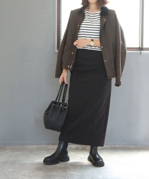 grandfleur（グランドフルール）の「厚底トラックソールサイドゴアブーツ/ミドルブーツ（ブーツ・レディース・ブラック・LL/3L/S/M/L）」の14枚目の写真