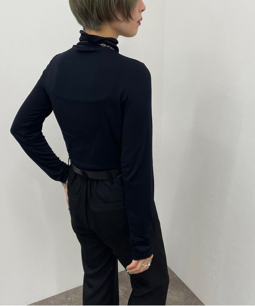 apres jour mignon（アプレジュールミニョン）の「クシュクシュインナー【ZOZOTOWN限定アイテム】（Tシャツ/カットソー・レディース・ブラック/グリーン/アイボリー/オレンジ・X-LARGE/フリー）」の13枚目の写真