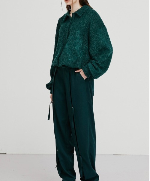 ESC STUDIO（イーエスシースタジオ）の「【ESC STUDIO/イーエスシー スタジオ】flower knit polo mtm/フラワーニットポロエムティーエム ポロシャツ 花柄刺繍シャツ（ポロシャツ・メンズ・ベージュ/グリーン/ブラック・ONE SIZE）」の21枚目の写真