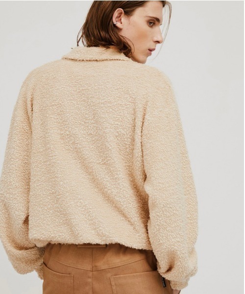 ESC STUDIO（イーエスシースタジオ）の「【ESC STUDIO/イーエスシー スタジオ】flower knit polo mtm/フラワーニットポロエムティーエム ポロシャツ 花柄刺繍シャツ（ポロシャツ・メンズ・ベージュ/グリーン/ブラック・ONE SIZE）」の11枚目の写真