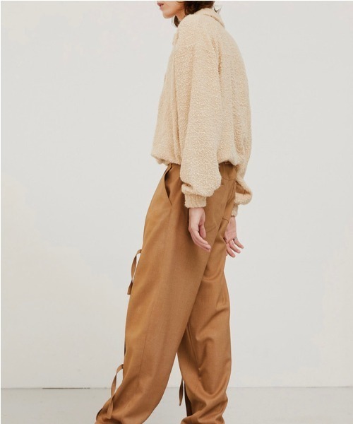 ESC STUDIO（イーエスシースタジオ）の「【ESC STUDIO/イーエスシー スタジオ】flower knit polo mtm/フラワーニットポロエムティーエム ポロシャツ 花柄刺繍シャツ（ポロシャツ・メンズ・ベージュ/グリーン/ブラック・ONE SIZE）」の5枚目の写真