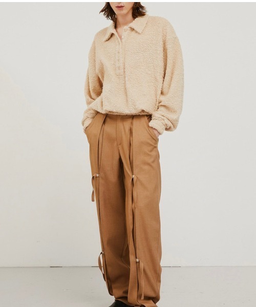 ESC STUDIO（イーエスシースタジオ）の「【ESC STUDIO/イーエスシー スタジオ】flower knit polo mtm/フラワーニットポロエムティーエム ポロシャツ 花柄刺繍シャツ（ポロシャツ・メンズ・ベージュ/グリーン/ブラック・ONE SIZE）」の20枚目の写真