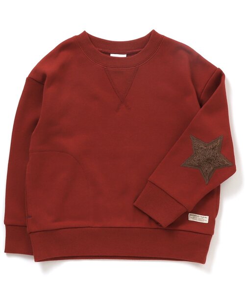 BREEZE(ブリーズ)の「スターパッチトレーナー(スウェット・キッズ・ベージュ/レッド/イエロー/ブルー/グリーン/チャコール/キナリ・150/100/140/90/80/110/130/120)」の7枚目の写真