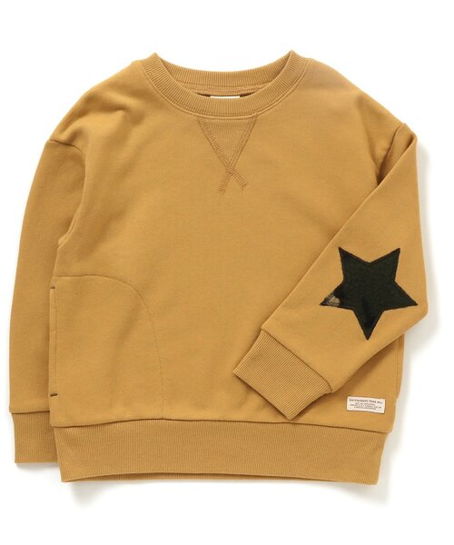 BREEZE(ブリーズ)の「スターパッチトレーナー(スウェット・キッズ・ベージュ/レッド/イエロー/ブルー/グリーン/チャコール/キナリ・150/100/140/90/80/110/130/120)」の6枚目の写真