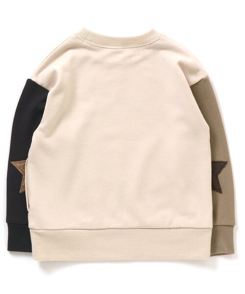 BREEZE(ブリーズ)の「スターパッチトレーナー(スウェット・キッズ・ベージュ/レッド/イエロー/ブルー/グリーン/チャコール/キナリ・150/100/140/90/80/110/130/120)」の21枚目の写真