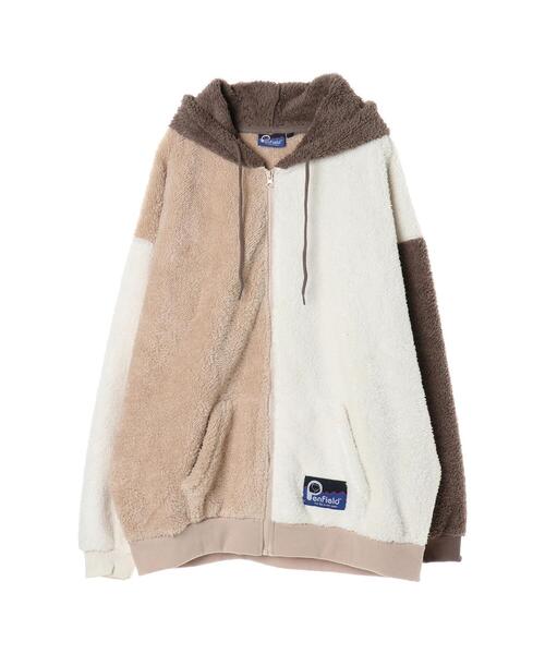 koe（コエ）の「Penfieldシャギーボアジップパーカー*（ブルゾン・レディース・ブラック/オフホワイト/A・L/M）」の13枚目の写真