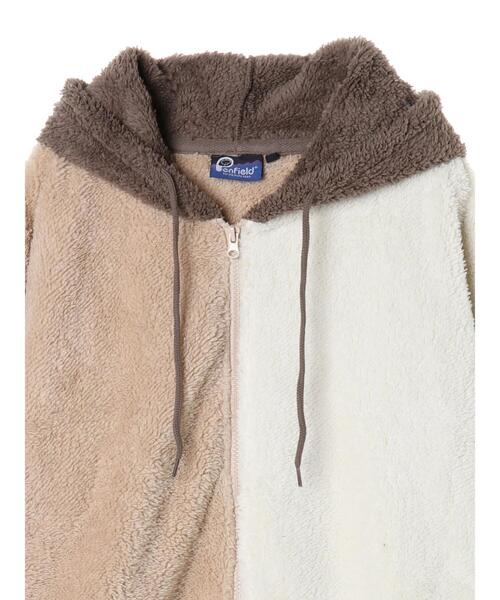 koe（コエ）の「Penfieldシャギーボアジップパーカー*（ブルゾン・レディース・ブラック/オフホワイト/A・L/M）」の15枚目の写真