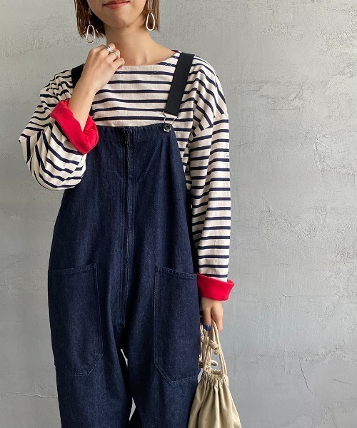 ORCIVAL（オーシバル）の「[ORCIVAL/オーシバル] ボートネック フリースライニングプルオーバー（Tシャツ/カットソー・レディース・ブラック/ベージュ/ネイビー系/ホワイト系/レッド系/ブラウン系・1）」の2枚目の写真