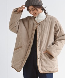 ピーチキルト×ボアリバーシブルコート