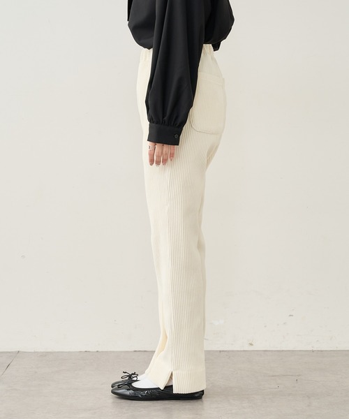 PUAL CE CIN（ピュアルセシン）の「カットコールストレッチパンツ（その他パンツ・レディース・ブラック/グレー/アイボリー・FREE）」の9枚目の写真