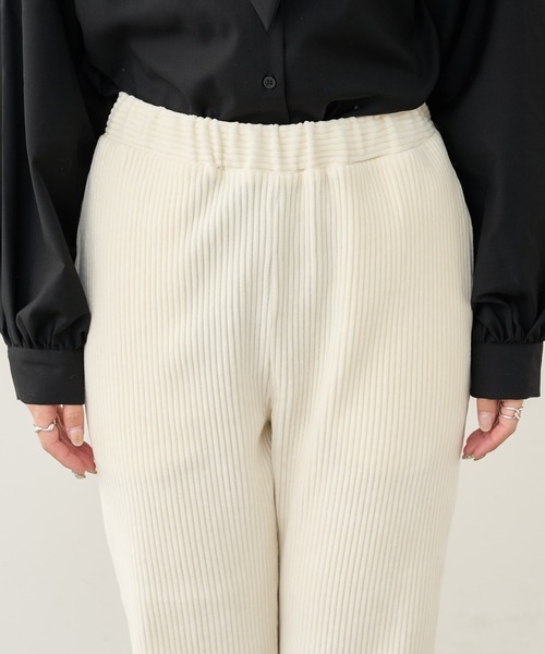 PUAL CE CIN（ピュアルセシン）の「カットコールストレッチパンツ（その他パンツ・レディース・ブラック/グレー/アイボリー・FREE）」の7枚目の写真