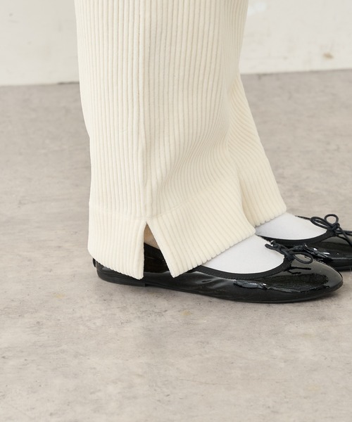 PUAL CE CIN（ピュアルセシン）の「カットコールストレッチパンツ（その他パンツ・レディース・ブラック/グレー/アイボリー・FREE）」の4枚目の写真