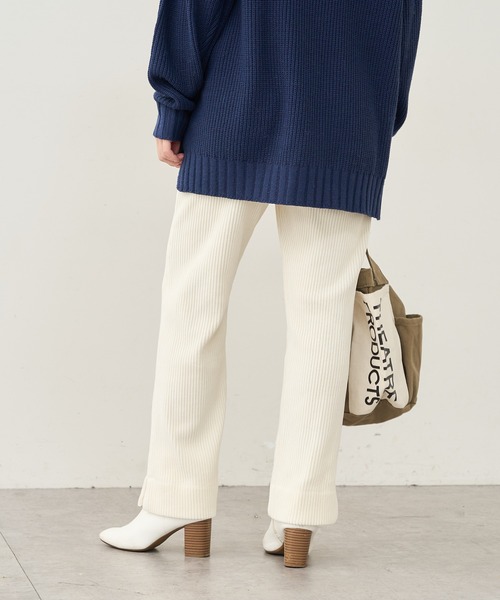 PUAL CE CIN（ピュアルセシン）の「カットコールストレッチパンツ（その他パンツ・レディース・ブラック/グレー/アイボリー・FREE）」の10枚目の写真