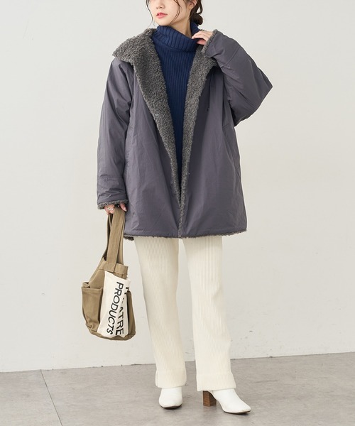 PUAL CE CIN（ピュアルセシン）の「カットコールストレッチパンツ（その他パンツ・レディース・ブラック/グレー/アイボリー・FREE）」の18枚目の写真