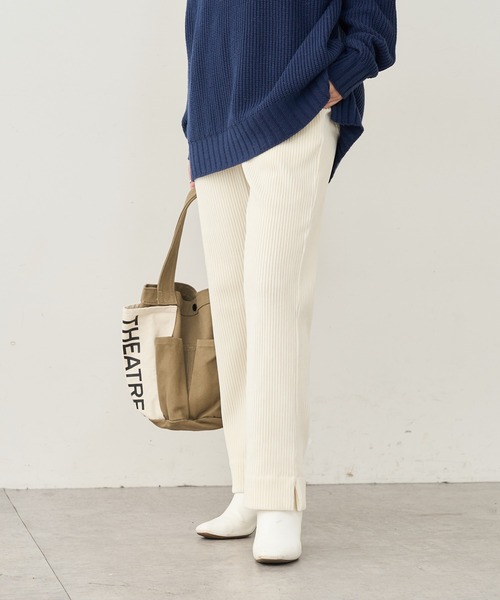 PUAL CE CIN（ピュアルセシン）の「カットコールストレッチパンツ（その他パンツ・レディース・ブラック/グレー/アイボリー・FREE）」の12枚目の写真