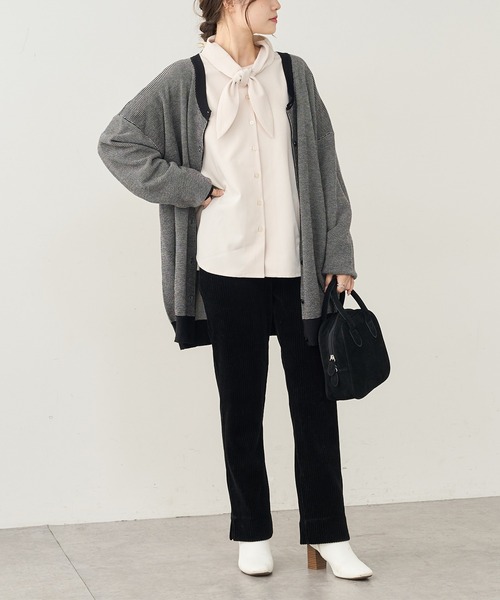 PUAL CE CIN（ピュアルセシン）の「カットコールストレッチパンツ（その他パンツ・レディース・ブラック/グレー/アイボリー・FREE）」の13枚目の写真