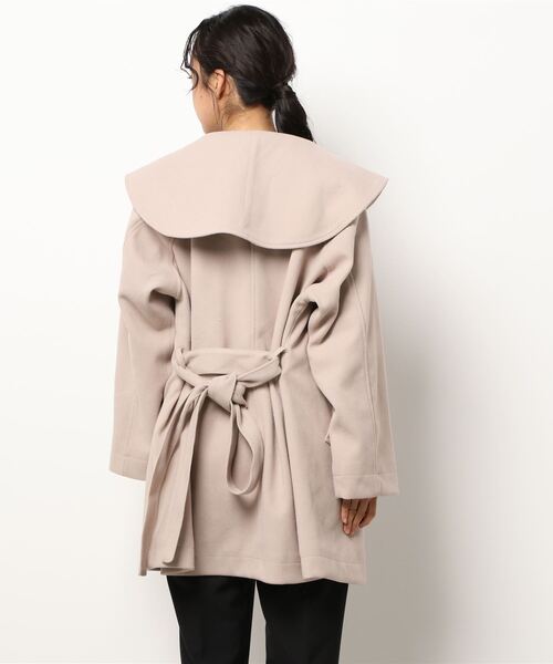 ehka sopo（エヘカソポ）の「ミドル丈ショールカラーコート（その他アウター・レディース・グレー/ベージュ/ブラック・ﾌﾘ-）」の5枚目の写真