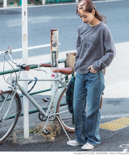 coca（coca）（コカ）の「ラグランスウェット（スウェット・レディース・ネイビー/イエロー・M/L）」の10枚目の写真