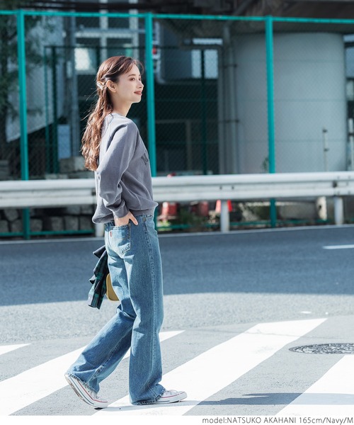 coca（coca）（コカ）の「ラグランスウェット（スウェット・レディース・ネイビー/イエロー・M/L）」の12枚目の写真