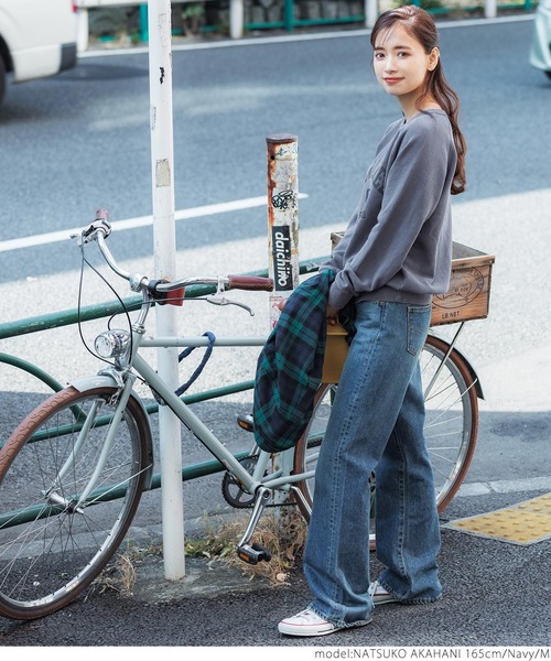 coca（coca）（コカ）の「ラグランスウェット（スウェット・レディース・ネイビー/イエロー・M/L）」の15枚目の写真