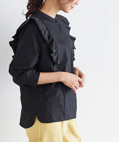 セール ショルダーフリルブラウス シャツ ブラウス Pierrot ピエロ のファッション通販 Zozotown