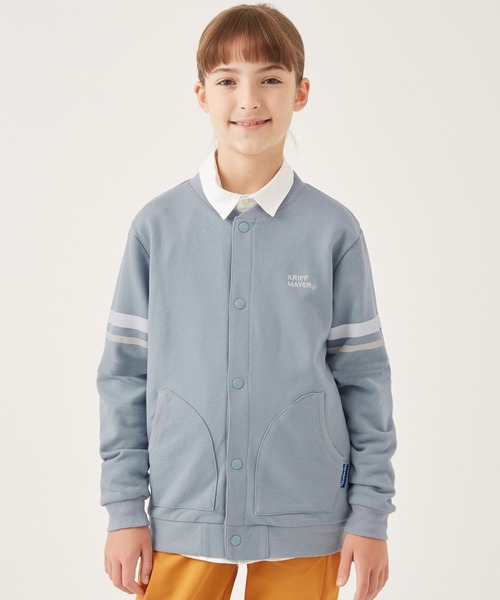 KRIFF MAYER Kid's Collection(クリフメイヤーキッズコレクション)の「チェルシーJK(カーディガン/ボレロ・キッズ・サックスブルー/オレンジ/グレー/ネイビー・170/150/120/140/130/160)」の1枚目の写真