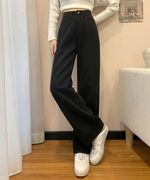 Dita Muaj.(ディータムアージュ)の「ハイウエスト ワイドストレートパンツ(デニムパンツ・レディース・ホワイト/ブラック・SMALL/LARGE/X-LARGE/MEDIUM)」の7枚目の写真