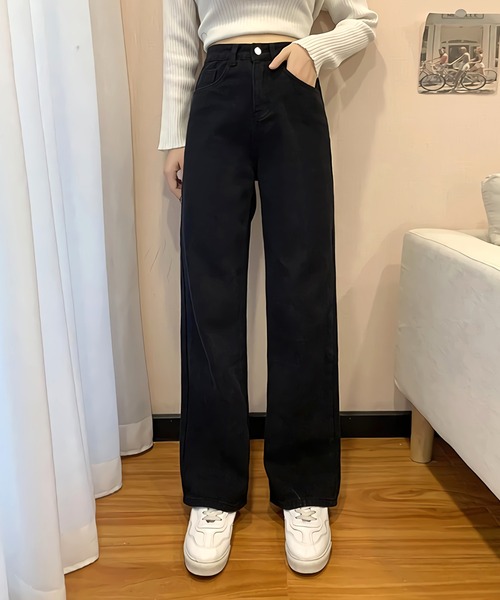 Dita Muaj.(ディータムアージュ)の「ハイウエスト ワイドストレートパンツ(デニムパンツ・レディース・ホワイト/ブラック・SMALL/LARGE/X-LARGE/MEDIUM)」の9枚目の写真